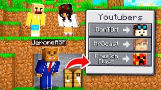 Minecraft Manhunt But I Become YouTubers [upl. by Ytisahc634]