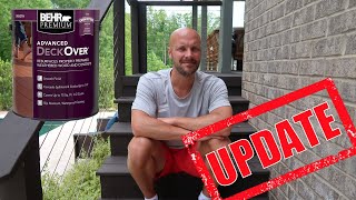 Behr DeckOver Update  YEAR 1  HONEST REVIEW [upl. by Toor]