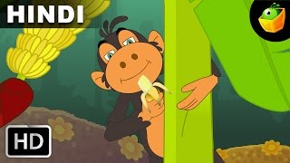 बन्दर नाच दिखाता है  Bandar Nach dikhata hai  Monkey Song  Hindi Rhymes  Hindi Rhymes for Kids [upl. by Wendin]