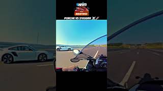 PORSCHE VS S1000RR ☠️😈🚀 shorts porsche bmw s1000rr dragerace porsche911 zx10r race rider [upl. by Hulda599]