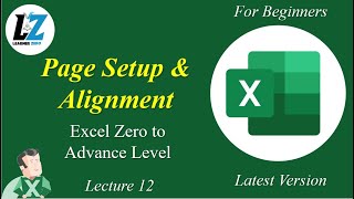 12 MS Excel for Beginners  Page Setting and Alignment  Urdu  Hindi excel microsoftlearning [upl. by Debera295]