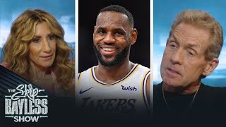 Skip Bayless’ wife is a fan of LeBron James “I don’t care I like LeBron”  The Skip Bayless Show [upl. by Sothena]