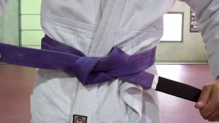 How To Tie a Jiu Jitsu Gi Belt [upl. by Gagnon]