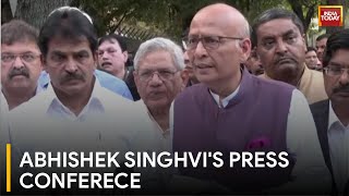 Arvind Kejriwals Counsel Abhishek Manu Singhvi Addresses A Press Conference  India Today News [upl. by Meekar963]