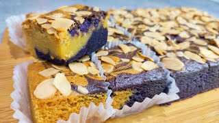 UBE CARAMEL BARS CHRISTMAS DESSERT IDEA  StrawBerryGery [upl. by Nomolas91]