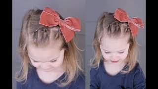 10 mins Hair Style on a Toddler Little black GirlsSimple and Cute KIDS Hairstyle on Short Hair [upl. by Just743]