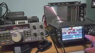 MLA 30 loop antenna VS Wire end fed antenna 9996 kHz CW Shortwave RWM Moscow time signal station [upl. by Enilatan]