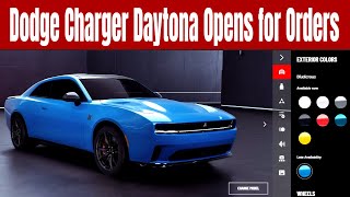 2024 Dodge Charger Daytona Officially Opens for Orders [upl. by Ozen232]