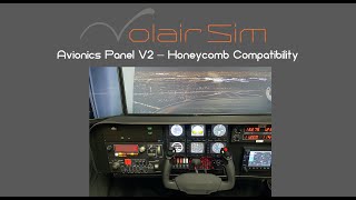 Volair Sim Avionics Panel Version 2  Now Honeycomb Yoke Compatible [upl. by Kline]