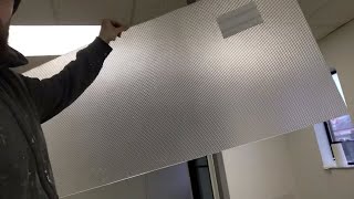 How to cut plastic fluorescent light covers  diffusers [upl. by Anne-Corinne]