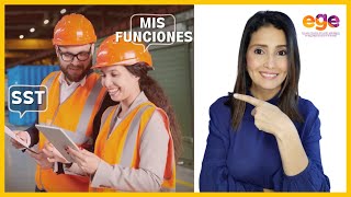 👷Cuáles son las PRINCIPALES FUNCIONES de un PREVENCIONISTA o RESPONSABLE de SST👷‍♀️ [upl. by Ynattir]