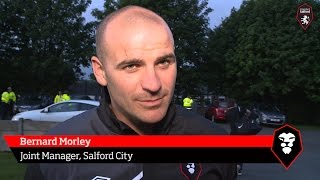 Salford City 3  3 Manchester United U21s  Bernard Morley postmatch interview [upl. by Ihana943]