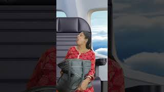 Vacuum Cleaning in Aeroplane Fun 🤣🤪 shorts viral funny funnyvideo airplane  Stay With Rinty [upl. by Eromle]