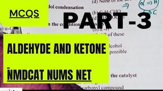 MCQS of Aldehyde and Ketone  Aldol Condensation  Cannizzaro Reaction  NMDCAT  NUMS  NEET [upl. by Malet]