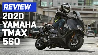 2020 Yamaha TMAX 560 Tech Max Scooter Review  Visordowncom [upl. by Gage974]