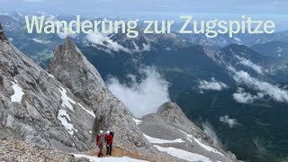 Wanderung zur ZugspitzeEibseeStopselzieherZugspitz Gipfel wandern zugspitze alpen [upl. by Adleme]