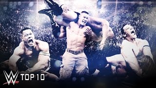 John Cenas Hardestfought Victories  WWE Top 10 [upl. by Burg]