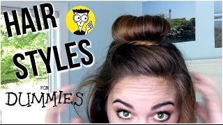 3 Easy Hairstyles for Dummies TAKE LESS THAN 3 MINUTES Short and Long Hair  Chelsea Crockett [upl. by Horacio]