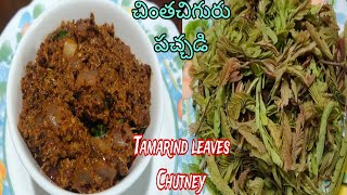 Chintha Chiguru pachadiTamarind leaves Chutneyపుల్లగా కరంగా ఉండే చింత చిగురు పచ్చడి [upl. by Gasser]