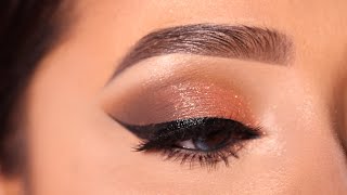 Soft and Simple eye makeup Tutorial with winged eyeliner  Beginner friendly eyeshadow  Shilpa [upl. by Evita]