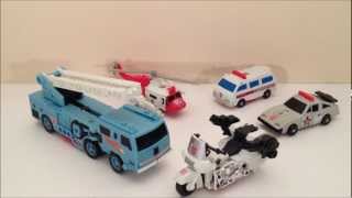 TRANSFORMERS G1 PROTECTOBOTS  VINTAGE TOY REVIEW [upl. by Wheelwright]