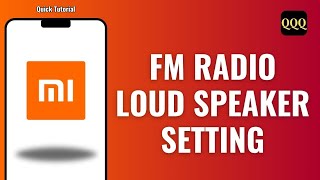 Xiaomi FM Radio Loud Speaker Setting [upl. by Naitsirk]