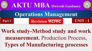 3 operations management operations management lecture operations management unit 1 aktu mba [upl. by Ynohtnaeoj914]