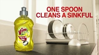 Vim Gel One Spoon Cleans a Sinkful [upl. by Stephenson657]