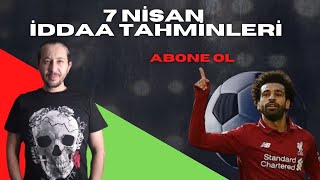 7 NİSAN İDDAA TAHMİNLERİ iddaatahminleri iddaa [upl. by Merideth]