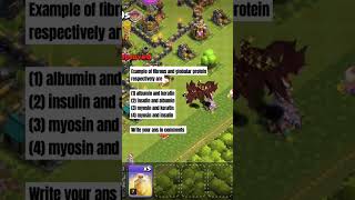 example of fibrous and globular proteins are respectively arequestions clashofclans neetpyq [upl. by Akinor498]