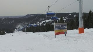 Skigebiet Feldberg Fahrt mit der neuen Zeigerbahn [upl. by Ateuqram536]