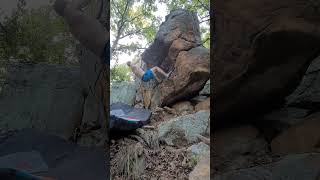 Some Disassembly Required V3 FA Onsight Two Rivers Trail OK bouldering climbing [upl. by Dyanne]