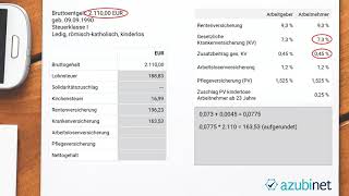 Übungsaufgabe Berechnung Nettogehalt  Geschäftsprozesse Abschlussprüfung Einzelhandel ua [upl. by Hedelman774]