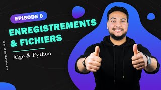 Bac Informatique 🔥2k22🔥 Les enregistrements et les fichiers Algo  Python👨‍💻 [upl. by Halyk]