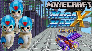 3 Xs Struggle Through Storm Eagles Stage  Mega Man X Minecraft [upl. by Esoryram]