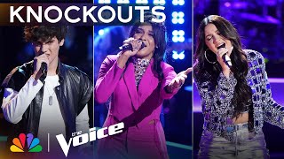 Tanner Massey Chechi Sarai and Rudi Deliver Incredible Knockout Performances  The Voice  NBC [upl. by Schaumberger963]