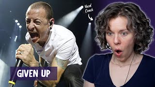 Reaction to quotGiven Upquot by Linkin Park Firsttime Listen and Vocal Analysis [upl. by Eicyak]