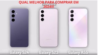 MELHORES CELULARES DA SANSUNG PARA COMPRAR EM 2024 [upl. by Anelah]