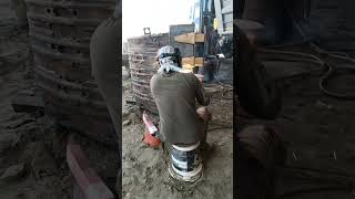 TATA new model ghadi Hydraulic check working  Hitachi backet welding heptor Short viral videos [upl. by Gnuh327]