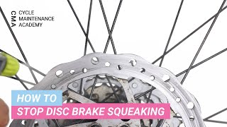 How to Stop Bicycle Disc Brakes From Squeaking [upl. by Atirahs685]