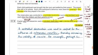 AQA Psychology  A Levels Paper 2  Section C Research Methods [upl. by Rebmac]