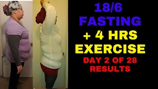 186 Intermittent Fasting Results Day 2 of 28 Weight Loss Challenge [upl. by Richelle]