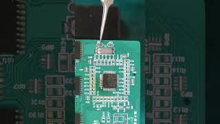 Solder for beginner  How to solder  Soldering tutorial  Solder a crystal oscillator [upl. by Ayatnwahs]