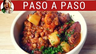 CÓMO HACER GUISO DE LENTEJAS CON CARNE [upl. by Tiertza]