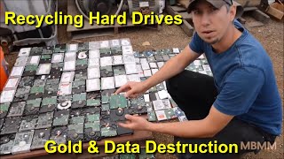 Recycling Hard Drives amp Data Destruction Hammer Mill [upl. by Chun]