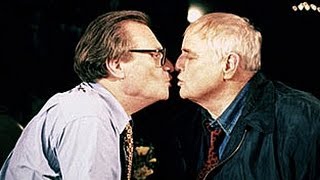 Marlon Brando kisses Larry King [upl. by Stegman844]