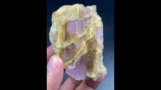 Outstanding Kunzite specimens lot From Afghanistan 🇦🇫 Available For sale riebeckite crystals [upl. by Wack]