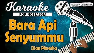 KARAOKE Bara Api Senyummu  Dian Piesesha [upl. by Kynan]