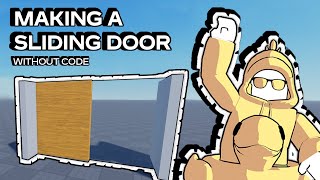 Making a sliding door without code in Roblox [upl. by Elleb175]