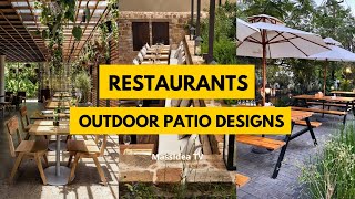 60 Amazing Outdoor Patio Designs for Restaurants in 2024 [upl. by Aketahs]